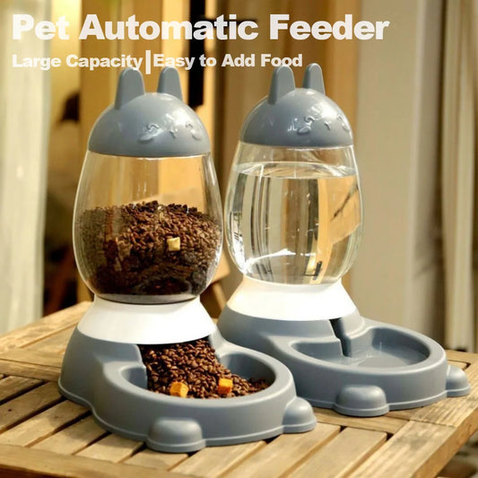 Pet Automatic Feeder Dog Water Dispenser Cat Water Drinking Cat Drinker Kitten Food Feeder Grain Storage Bottle Pet Accessories